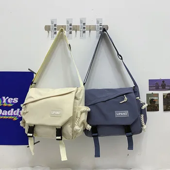 Японские сумки через плечо в стиле харадзюку, женские сумки для студентов колледжа, школьные сумки, сумка через плечо для женщин и мужчин, сумки-мессенджеры через плечо