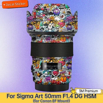Для SIGMA Art 50mm F1.4 DG HSM для объектива Canon EF Mount Наклейка Защитная Наклейка на кожу Виниловая Оберточная Пленка Против Царапин Защитное Покрытие