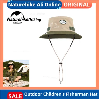 Детская рыбацкая шляпа Naturehike для защиты от солнца, легкая панама, удобные дышащие шляпы-козырьки для кемпинга на открытом воздухе