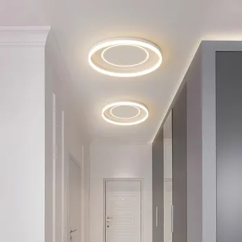 Современные простые светодиодные потолочные светильники для гостиной, столовой, балкона, крыльца, прохода, коридора, гардеробной, Роскошный Креативный светильник