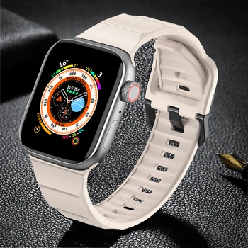 Океанский ремешок для Apple Watch Alpine Loop Ultra 49 мм 8 7 41 45 мм, Высокоэффективный Фтороэластомерный ремешок для Iwatch 6 5 4 Se 40 44 мм