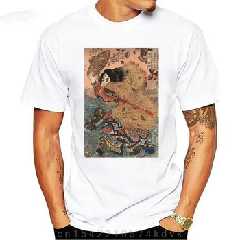 Подарочная футболка премиум-класса с японским самурайским искусством 1800 г.