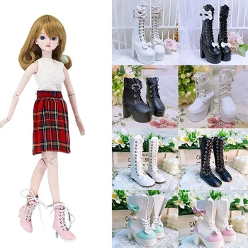 Мода 60 см Кукольная Обувь Сапоги Bjd Кукольная Обувь 7,5 см Обувь Для Ног Игрушка Кукла Аксессуары Девочка Детская Игрушка В Подарок