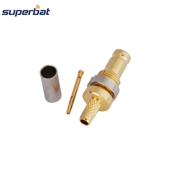Superbat 75 Ом 1.1.0/2.3 С прямым обжимным креплением, радиочастотный коаксиальный разъем для кабеля RG316, RG174
