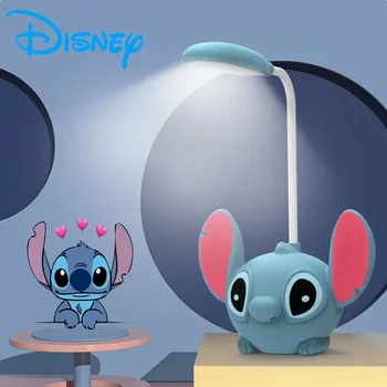 Disney Lilo & Stitch LED Night Stitch Модель Аниме Периферийные устройства Настольная лампа USB Перезаряжаемые Стили Детские Подарки на День рождения