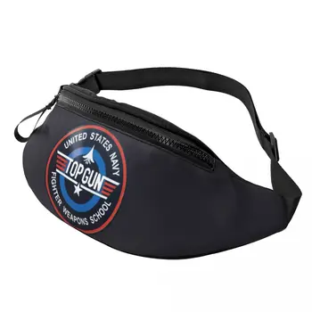Истребители ВВС Top Gun Поясная сумка для женщин Мужская мода Maverick Film Поясная сумка через плечо для телефона и денег