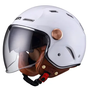 BEON B122 Ретро мотоциклетный шлем с открытым лицом, с двумя линзами, винтажный Мото шлем Casco Capacete Helmets 2