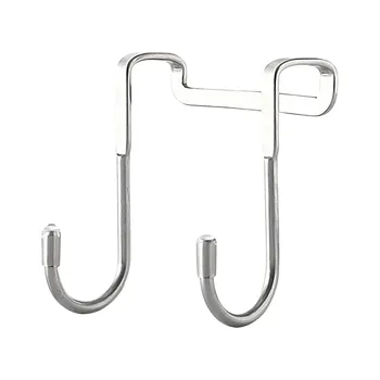 S-образный дверной крючок для вешалки из нержавеющей стали, крючок для одежды, дверной задний настенный крюк 2