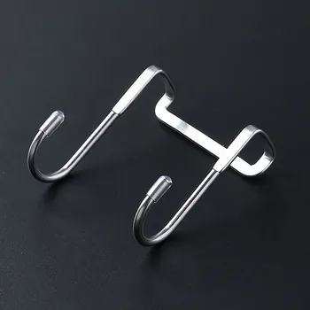 S-образный дверной крючок для вешалки из нержавеющей стали, крючок для одежды, дверной задний настенный крюк 3
