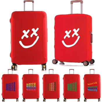 Защитный чехол для багажа для 18-28-дюймового чемодана, принты на стенках, портативные дорожные принадлежности, эластичный защитный чехол для вещевого мешка на тележке