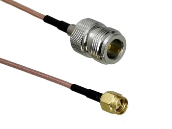 RG316 pigtail N-образный штекер к штекерному разъему SMA, прямая перемычка RF-кабеля для антенны 3g 4g