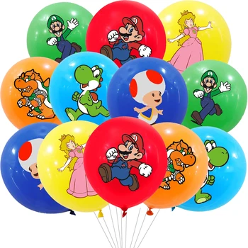 10/20 /30шт Воздушные шары Super Mario Bros с героями мультфильмов для вечеринок, декор для вечеринки с Днем рождения, воздушные шары с героями аниме Марио, подарочная игрушка для детей