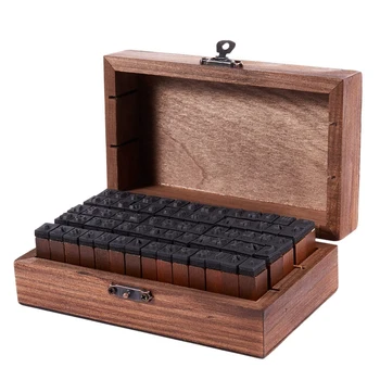 Резиновый штамп Алфавит, цифра, символ, Деревянная коробка, набор для печати деревянных букв 140ШТ.