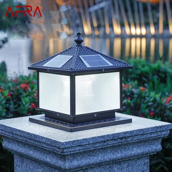 Лампа AFRA Solar Post Lamp Светодиодные уличные креативные простые фонари на столбах Водонепроницаемые IP65 для дома виллы отеля внутреннего дворика веранды