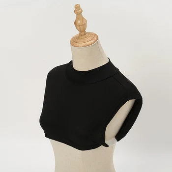 Новая женская Мужская хлопчатобумажная водолазка с фальшивым воротником, Регулируемый полуприлегающий съемный пуловер с фальшивым воротником, простой однотонный цвет