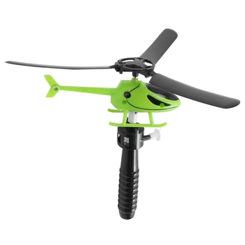Авиационная модель, ручка, тянущая самолет, игрушки для детей, играющих в вертолет на открытом воздухе