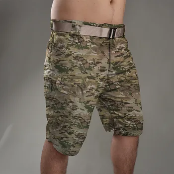 IX7 Армейские фанатские тактические шорты в стиле милитари, шорты-карго с несколькими карманами, летние уличные тренировочные походные шорты, брюки 3