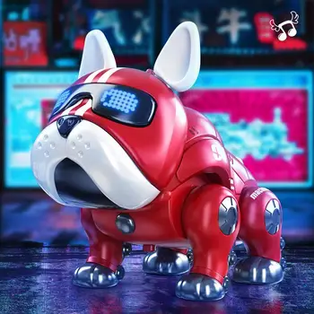 Танцевальная Музыка Робот-Бульдог Интеллектуальная Интерактивная Собака Со световыми Игрушками Для Детей Раннего образования Детские Игрушки Для мальчиков и девочек