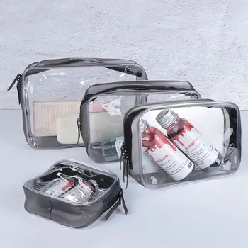 Дорожные водонепроницаемые прозрачные косметички из ПВХ, чехол для хранения косметики, сумка для туалетных принадлежностей