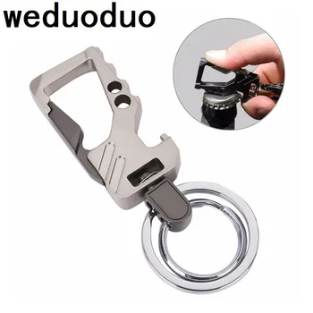 Металлические кошельки для ключей Weduoduo, высококачественные Держатели для ключей с двойным кольцом, Многофункциональный Органайзер для ключей, Цепочка для ключей от автомобиля, Деловые Подарки