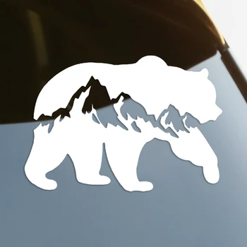 Виниловая наклейка Bear Mountain, вырезанная методом штамповки, Автомобильная наклейка, водонепроницаемые автодекоры на бампер кузова автомобиля, заднее стекло, ноутбук, выберите размер # S60113
