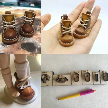 herramientas para cuero шаблон для кожевенного ремесла, резак для ткани, милая детская обувь, форма для высечки ножей, набор инструментов для ручного перфоратора
