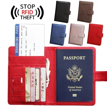 Многофункциональный пакет для документов из ультратонкой кожи, сумка для паспорта, дорожный чехол, RFID-кошелек, держатель для паспорта