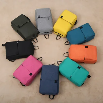 Однотонный рюкзак, красочная уличная студенческая сумка, популярный Маленький рюкзак, дорожная сумка, повседневный маленький дорожный рюкзак, дизайнерский дропшиппинг