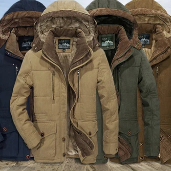 Утепленное Флисовое Теплое Ветрозащитное Пальто Для Экстремальных Холодов Из Дышащего И Прочного Хлопка Премиум-класса