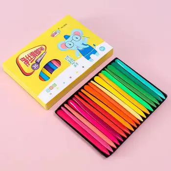 Пластиковые Мелки Не Пачкают Руки 12 Цветных Ручек для рисования в Детском саду 24 Цветных Детских Карандаша для Рисования Граффити Маслом