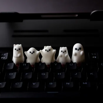 Ghost Keycap ESC Белые изготовленные на заказ полимерные колпачки для клавиш механической клавиатуры для MX Switch Индивидуальность колпачка для клавиш