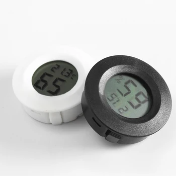 Мини-гигрометр-термометр с переключателем ° C / ° F, 4 Колонки позиционирования Электронный измеритель влажности и температуры ЖК-дисплей