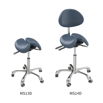 Подъемное вращающееся компьютерное кресло Эргономичное седло стоматологического кресла Регулировка сиденья кресла Универсальные детали на колесиках для офисных стульев