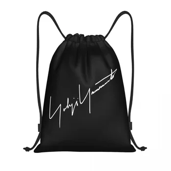 Изготовленная на заказ сумка на шнурке Yohji Yamamoto Для мужчин и женщин, Легкий Спортивный рюкзак для хранения в тренажерном зале.