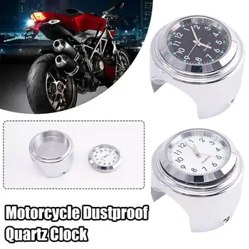 1ШТ Мотоциклетные светящиеся кварцевые часы Универсальные пылезащитные часы на руле велосипеда Водонепроницаемое крепление N8K2