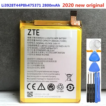 Оригинальный Аккумулятор Li3928T44P8h475371 для ZTE Blade V8 Mini BV0850 V0850 A1 C880 C880U C880A C880S AXON B2015 B2016 2800 мАч