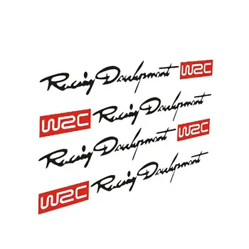 4шт Наклейки На Ручки Автомобиля WRC Rally Racing В Полоску Автомобильные Наклейки Виниловые для honda terracan opel mokka mazda 6 2006 alfa romeo 159 rena